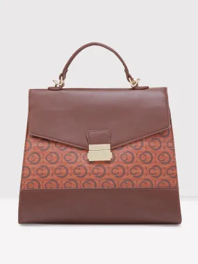 Caprese Cleo Satchel Medium Brown