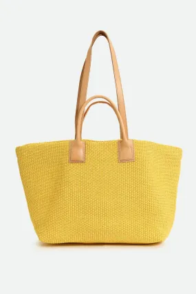 LISBON LARGE ITALIAN TOTE IN YELLOW