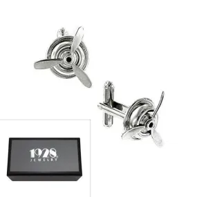 1928 Jewelry Airplane Propeller Cufflinks