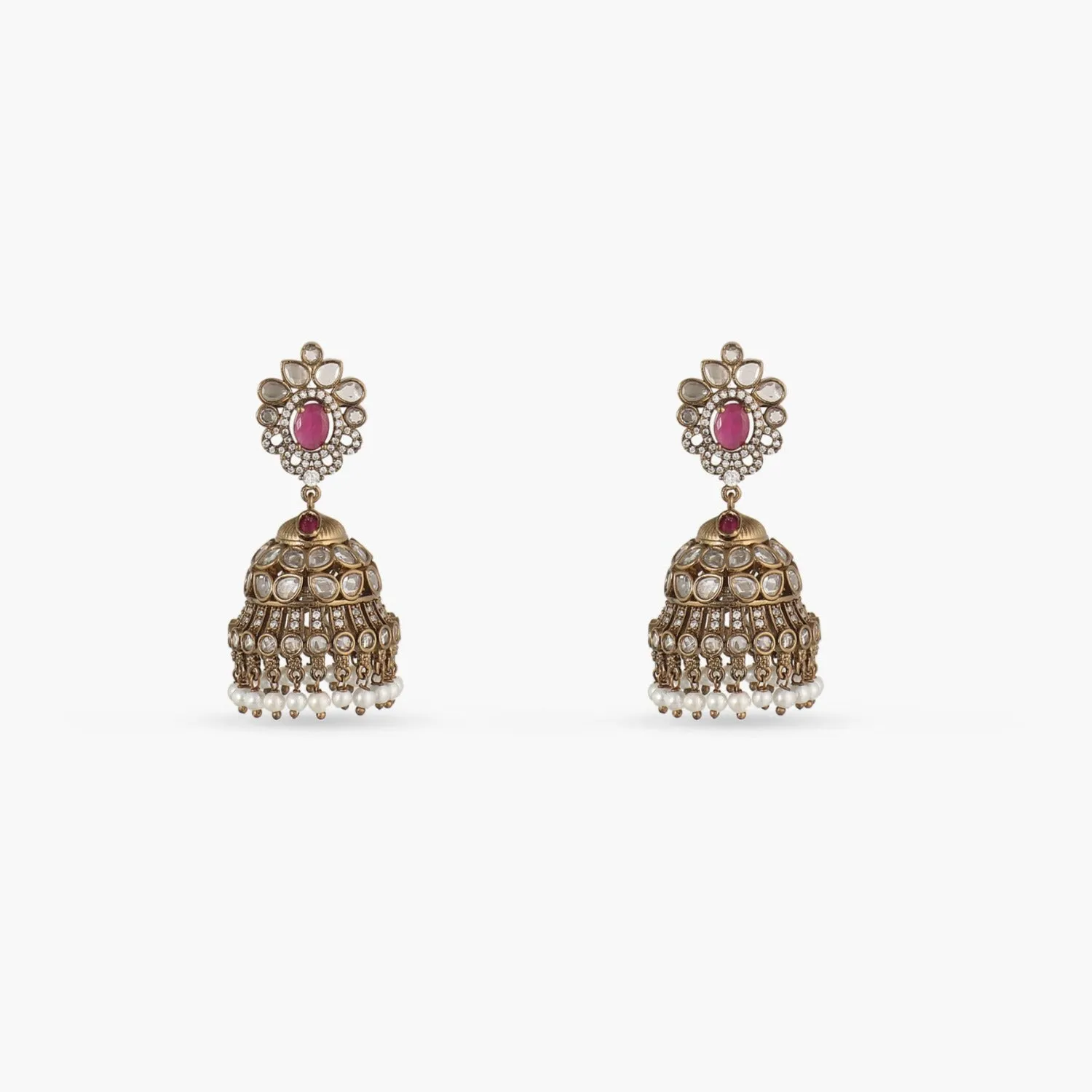 Aatreyi Nakshatra CZ Jhumka Earrings