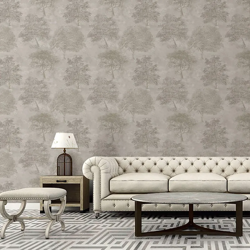 Abstract Textured Wallpaper in Silver/Grey