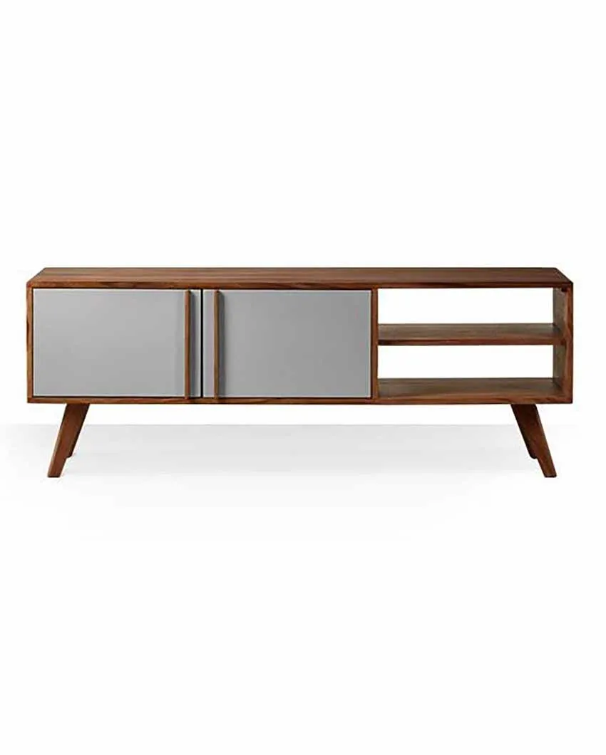 Alviro Sheesham Wood Tv Cabinet | 57 x 14 x 20 inches