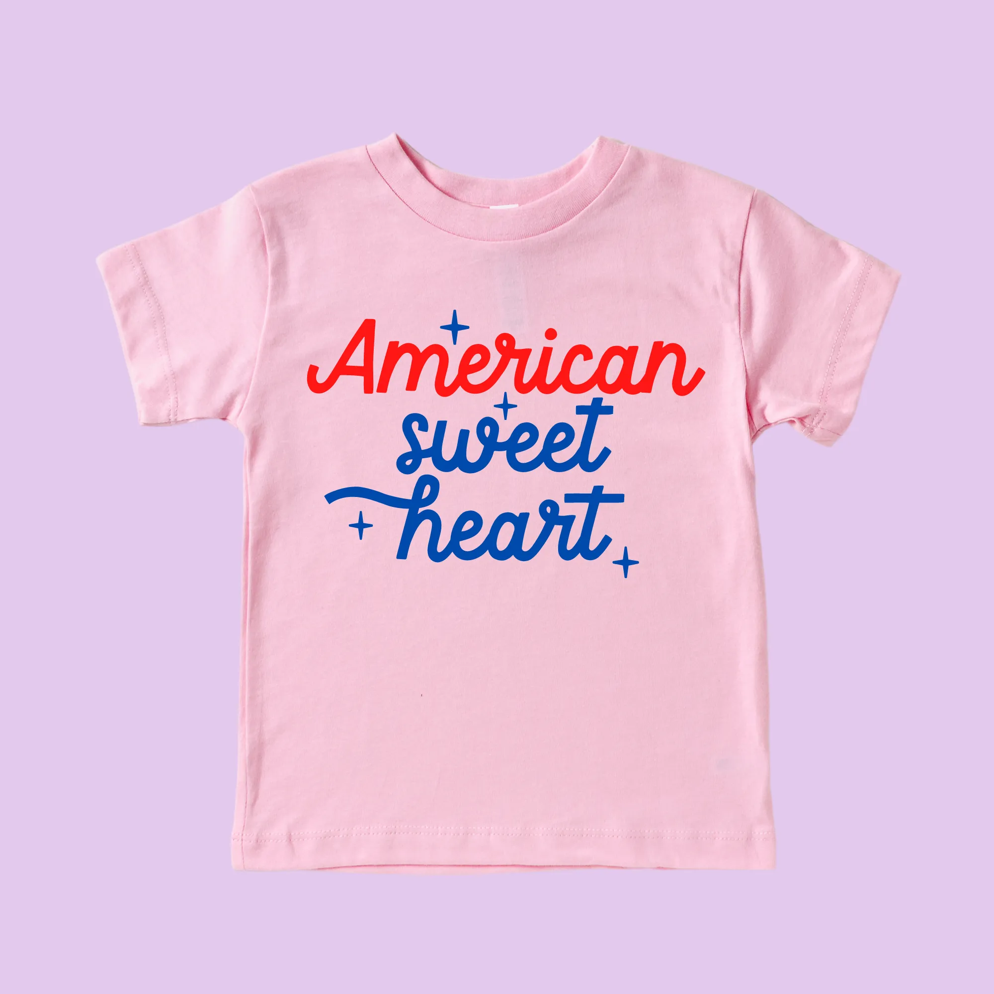 American Sweet Heart 4th of July Shirt / Pink