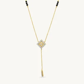 Anika Diamond Mangalsutra | BIS Hallmarked | 18k Gold Vermeil