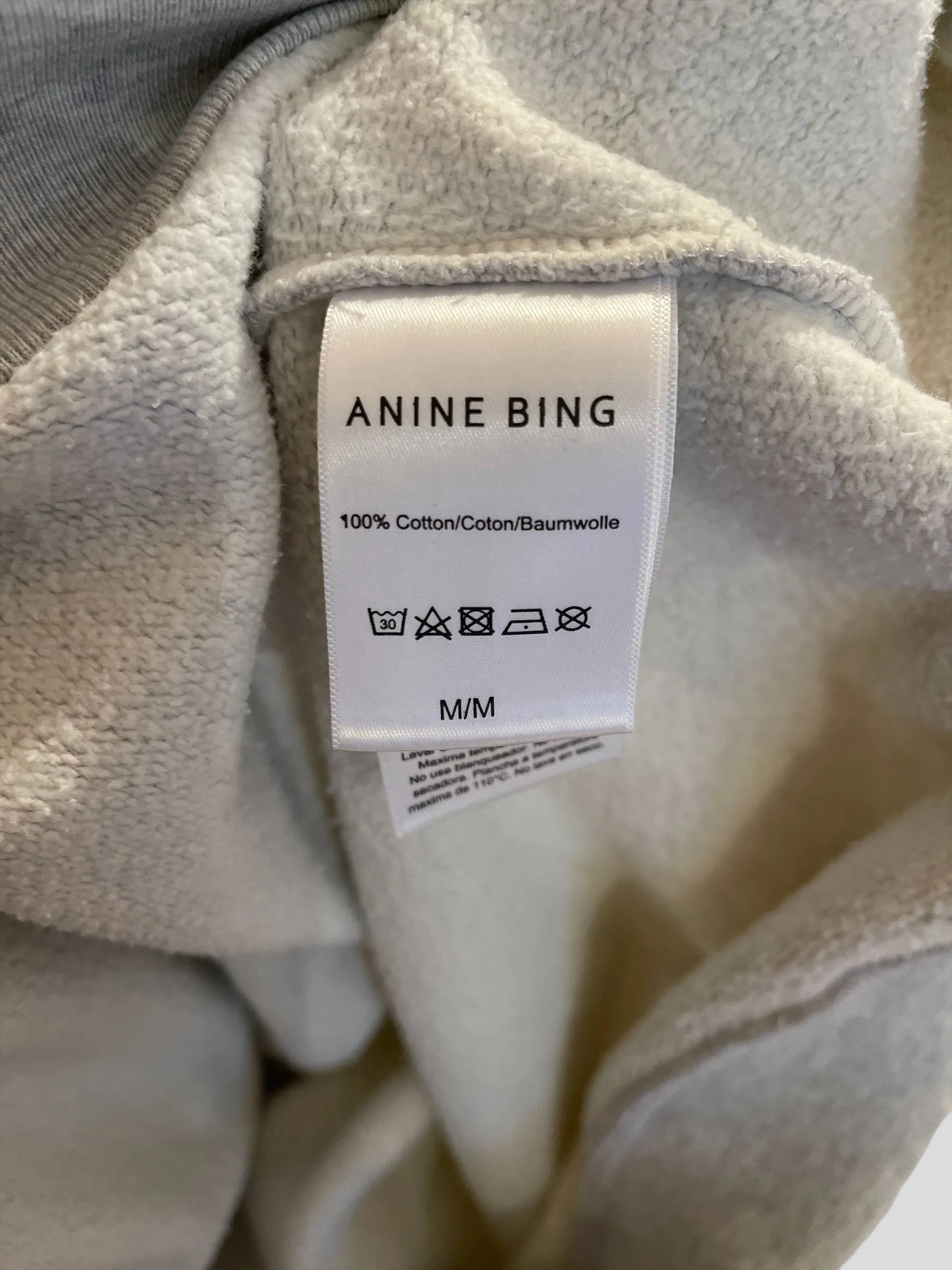 Anine Bing Size Medium Grey Jumper