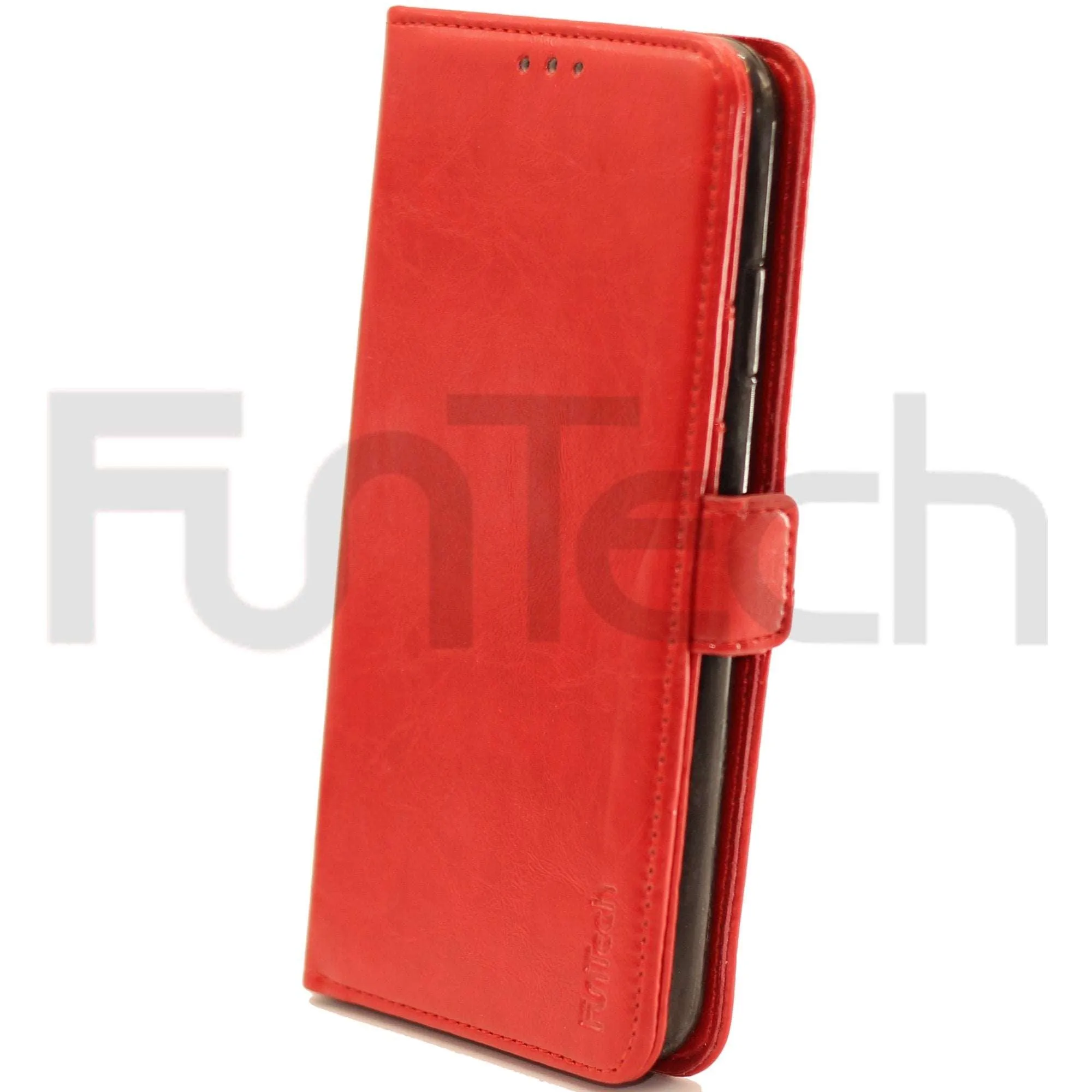 Apple iPhone XS Max Leather Wallet Case Color Red