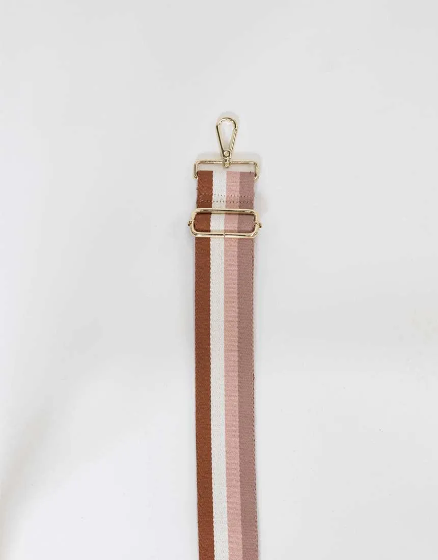 Bag Strap Stripe - Blush/White