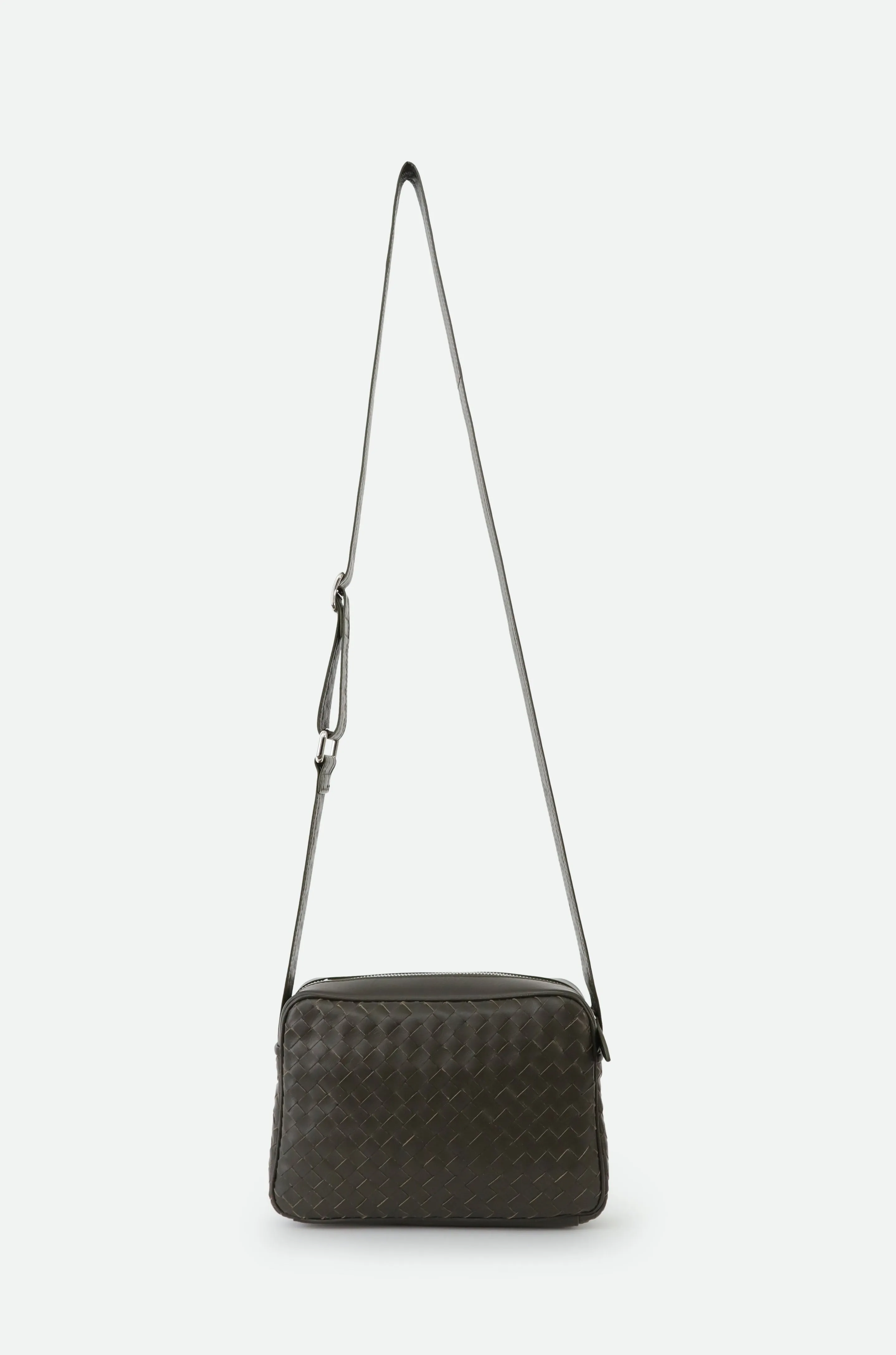 BARI WOVEN BAG IN ITALIAN LEATHER OLIVE