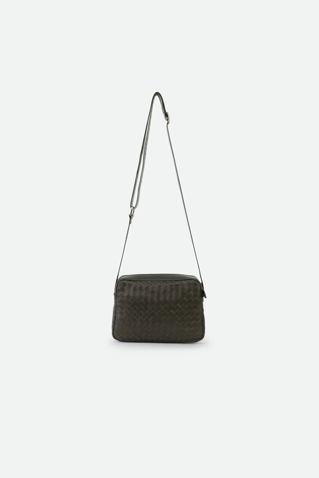 BARI WOVEN BAG IN ITALIAN LEATHER OLIVE