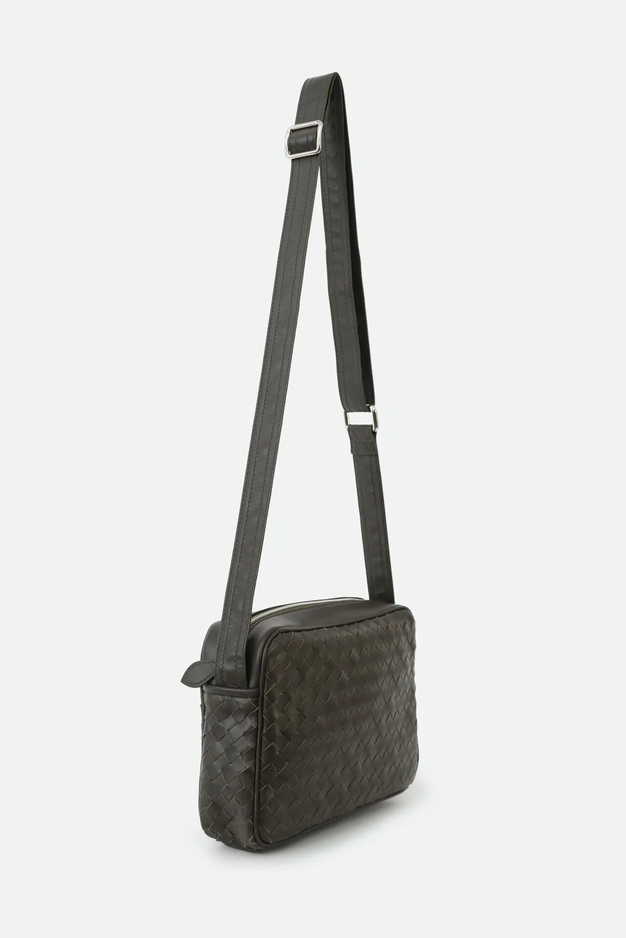 BARI WOVEN BAG IN ITALIAN LEATHER OLIVE