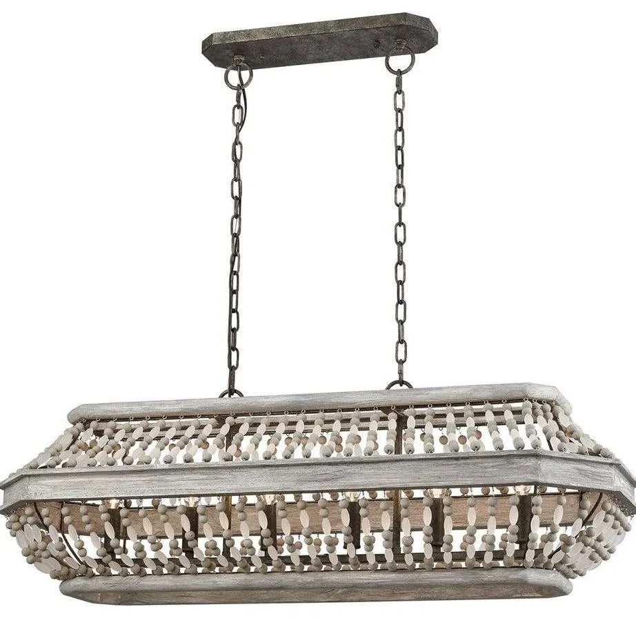 Beaded Boho Kitchen Island Chandelier