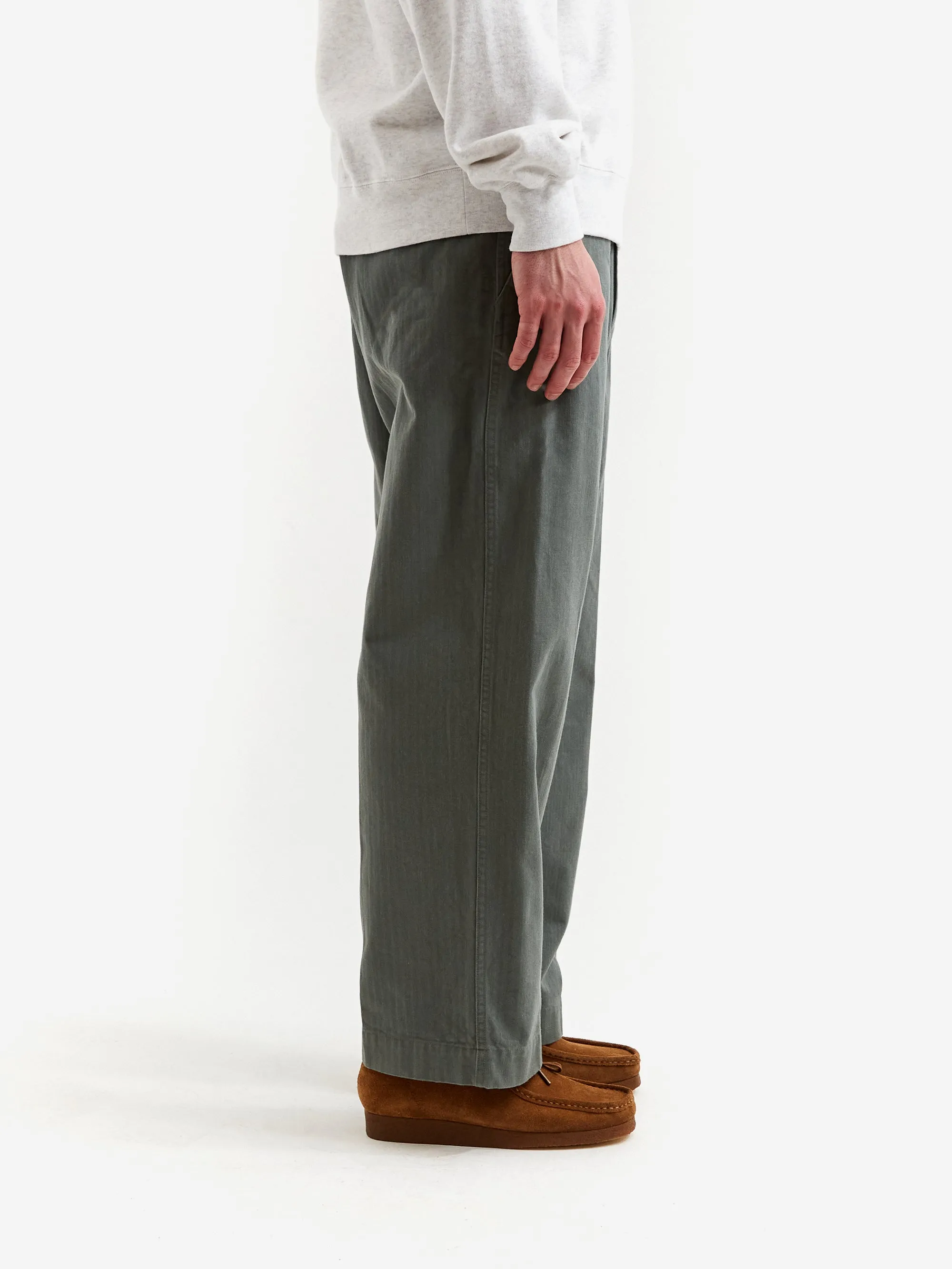 Beams Plus MIL Trousers Herringbone - Sage