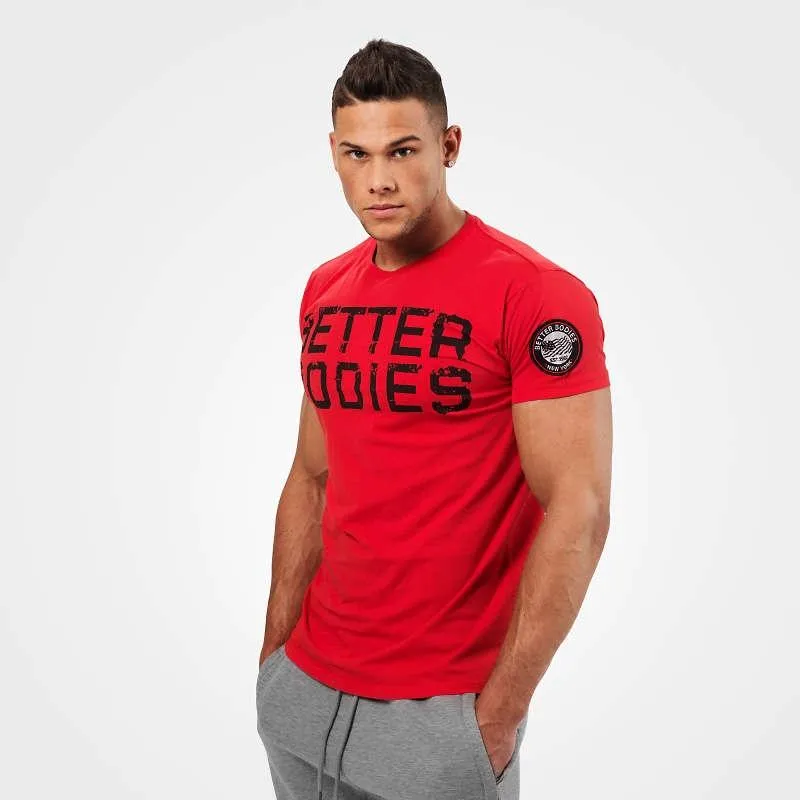 Better Bodies Basic Logo Tee - Bright Red