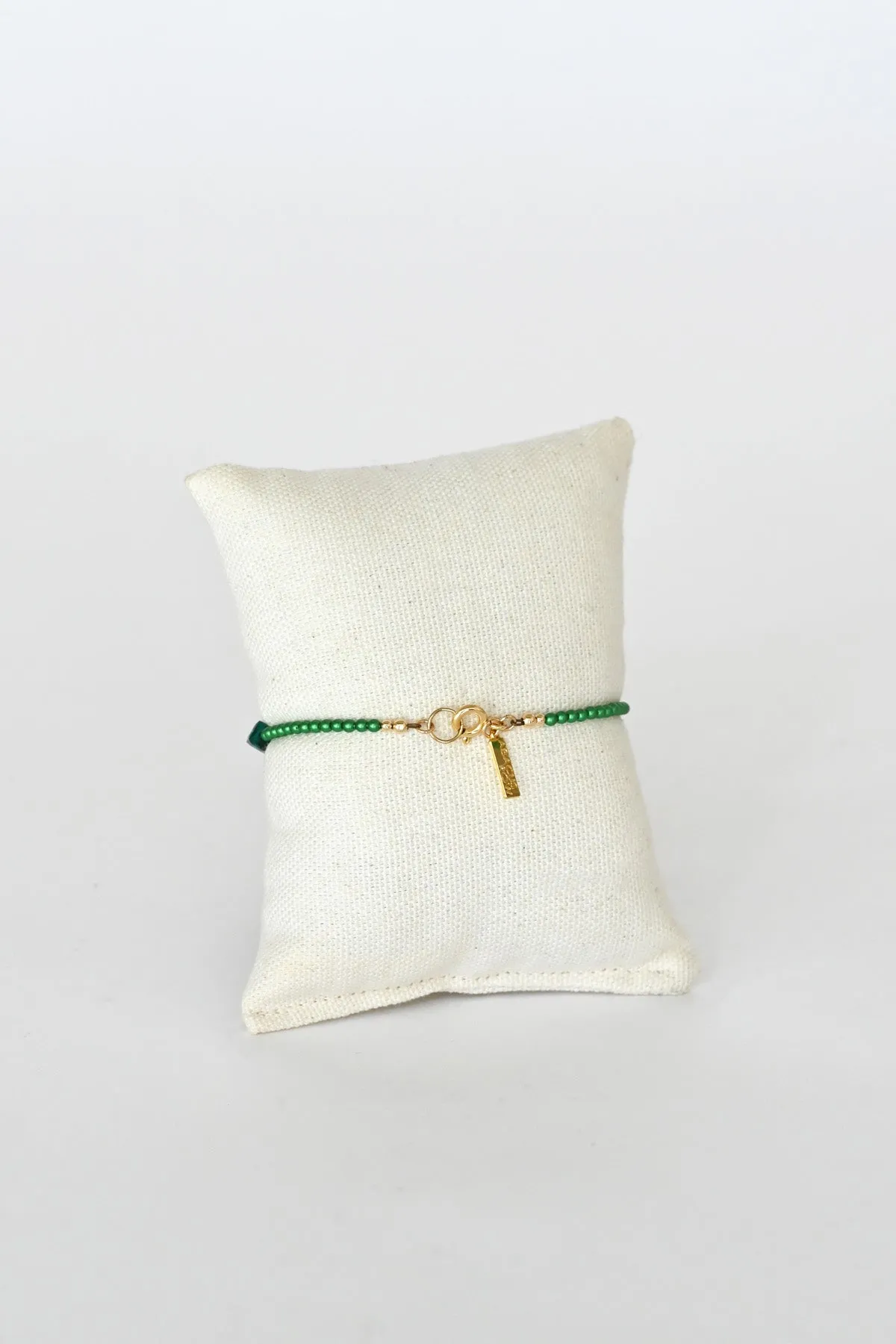 Big Heart Bracelet, Emerald