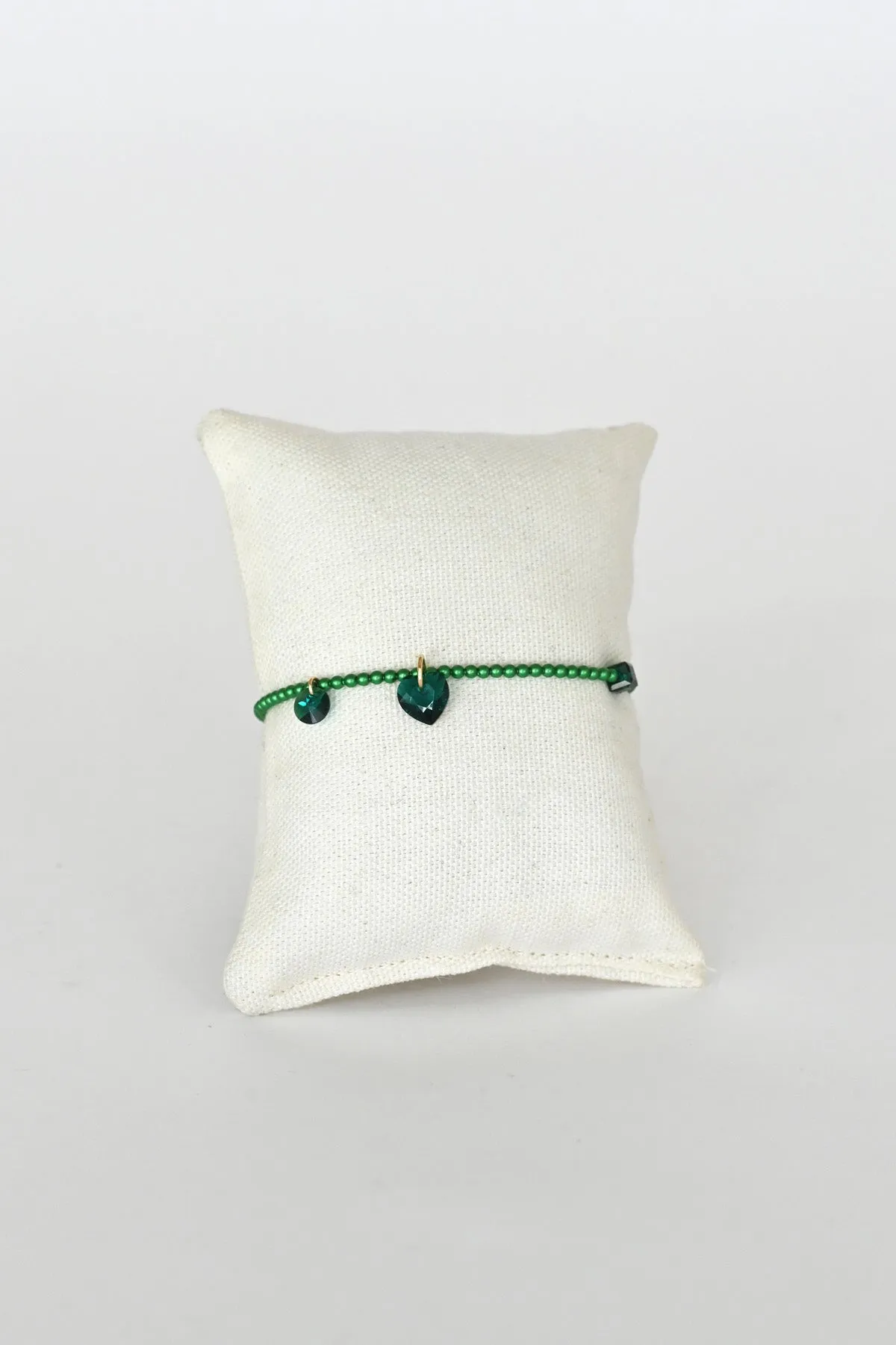 Big Heart Bracelet, Emerald