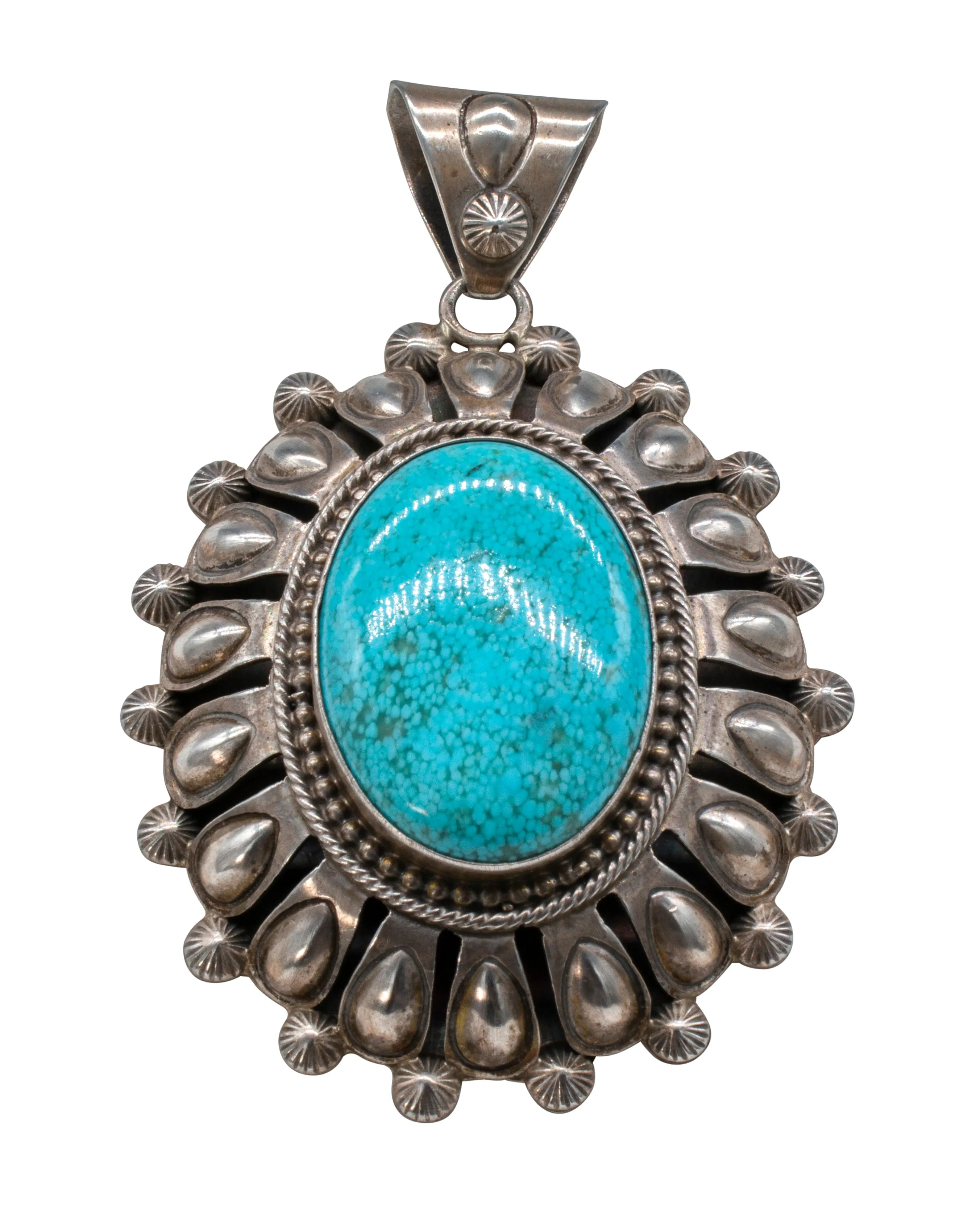 Birdseye Kingman Turquoise Pendant | Artisan Handmade