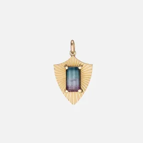 Blue and Purple Tourmaline Protection Light Charm