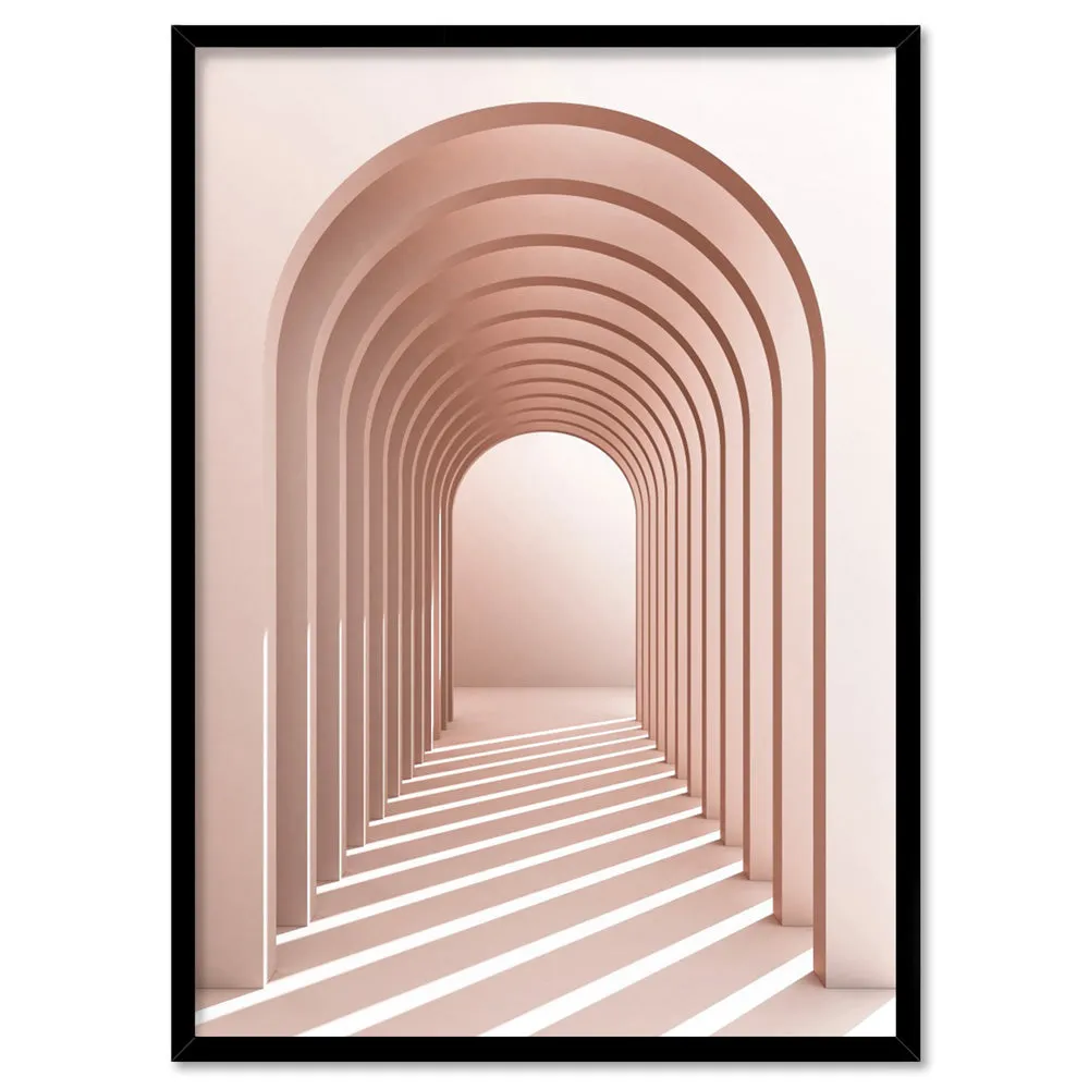 Blush Pink Arches - Art Print