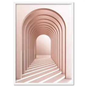 Blush Pink Arches - Art Print