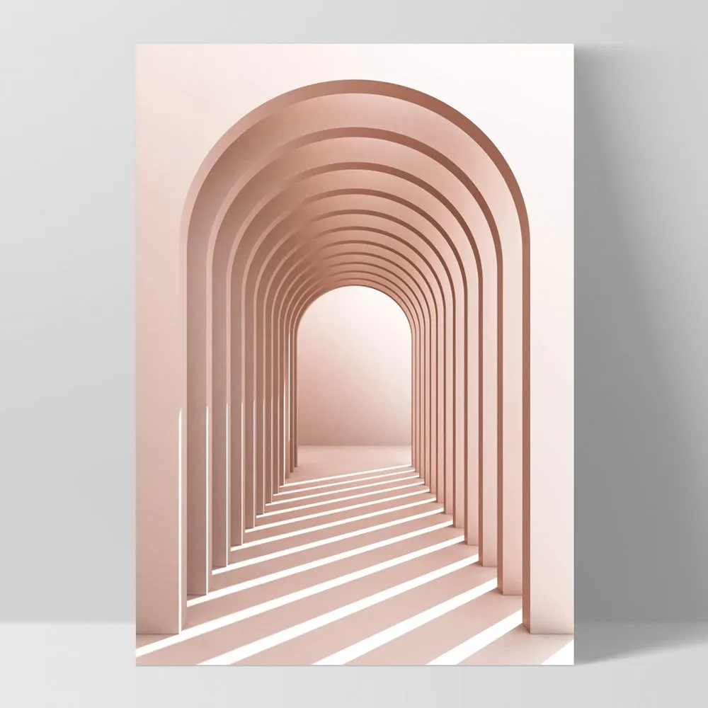 Blush Pink Arches - Art Print