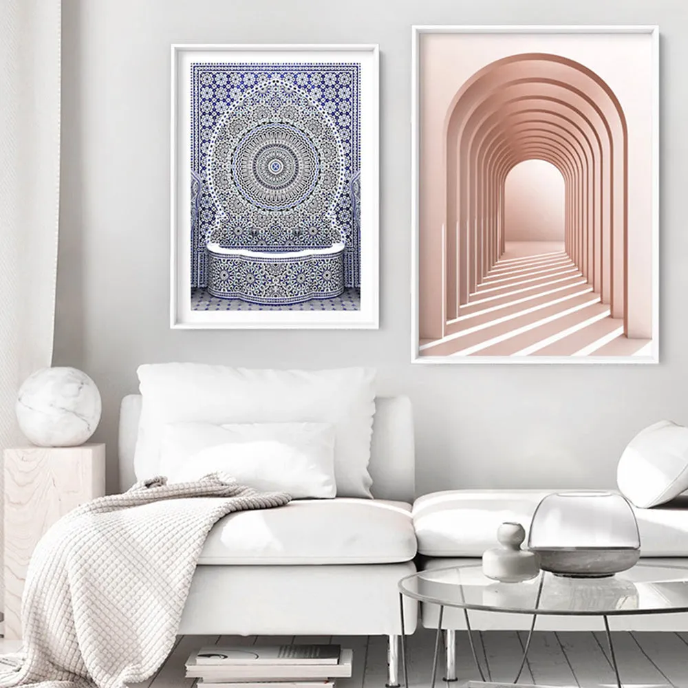 Blush Pink Arches - Art Print