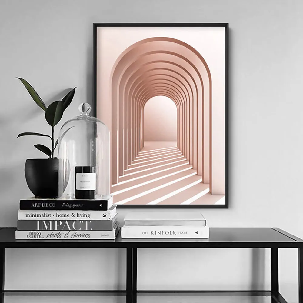 Blush Pink Arches - Art Print