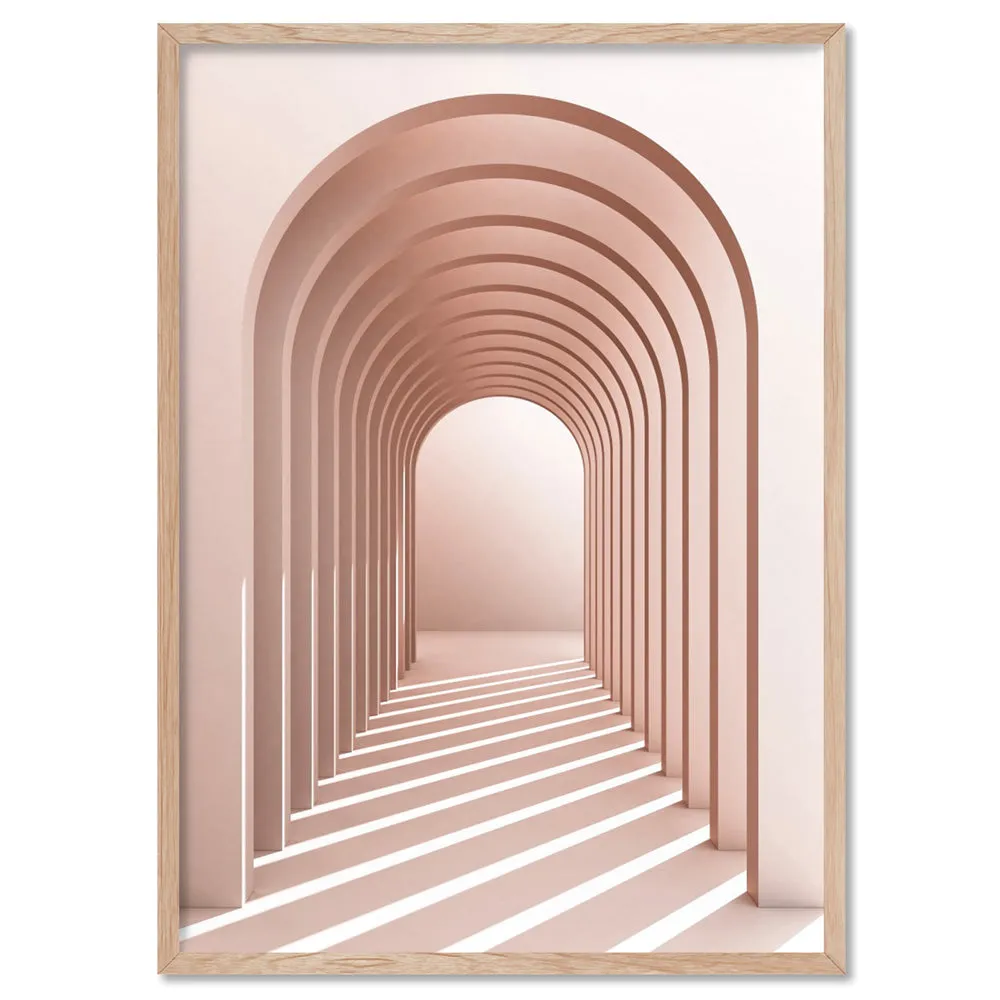 Blush Pink Arches - Art Print