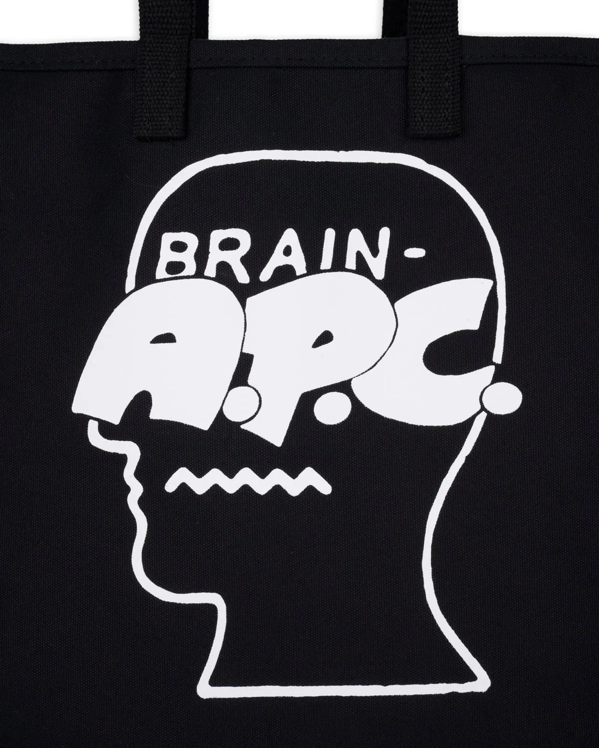 Brain Dead x A.P.C. Logohead Steele Tote Bag - Black