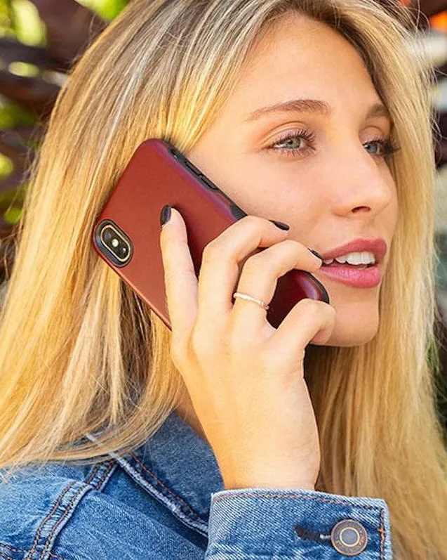 Burgundy Red on Black | Ultra-Protective Bold Case