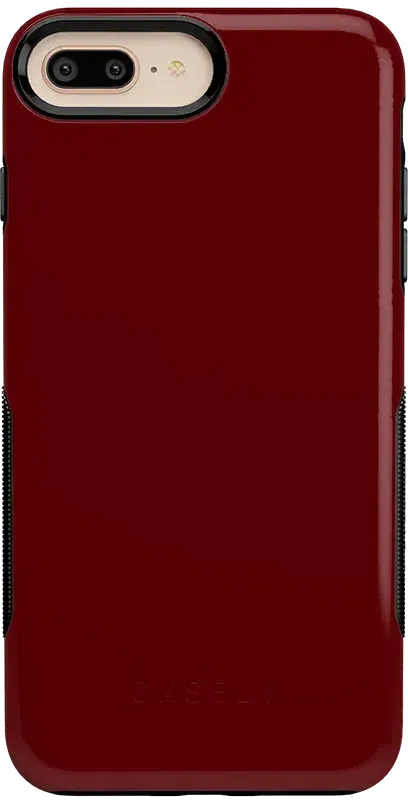 Burgundy Red on Black | Ultra-Protective Bold Case