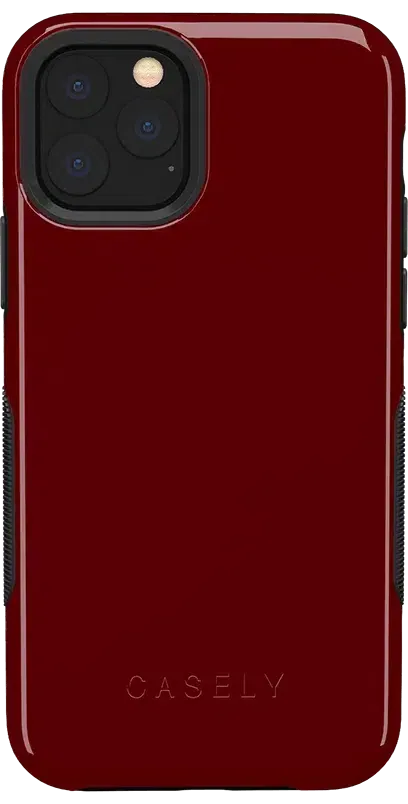 Burgundy Red on Black | Ultra-Protective Bold Case