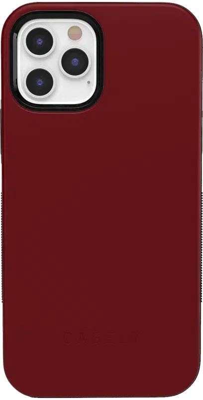 Burgundy Red on Black | Ultra-Protective Bold Case