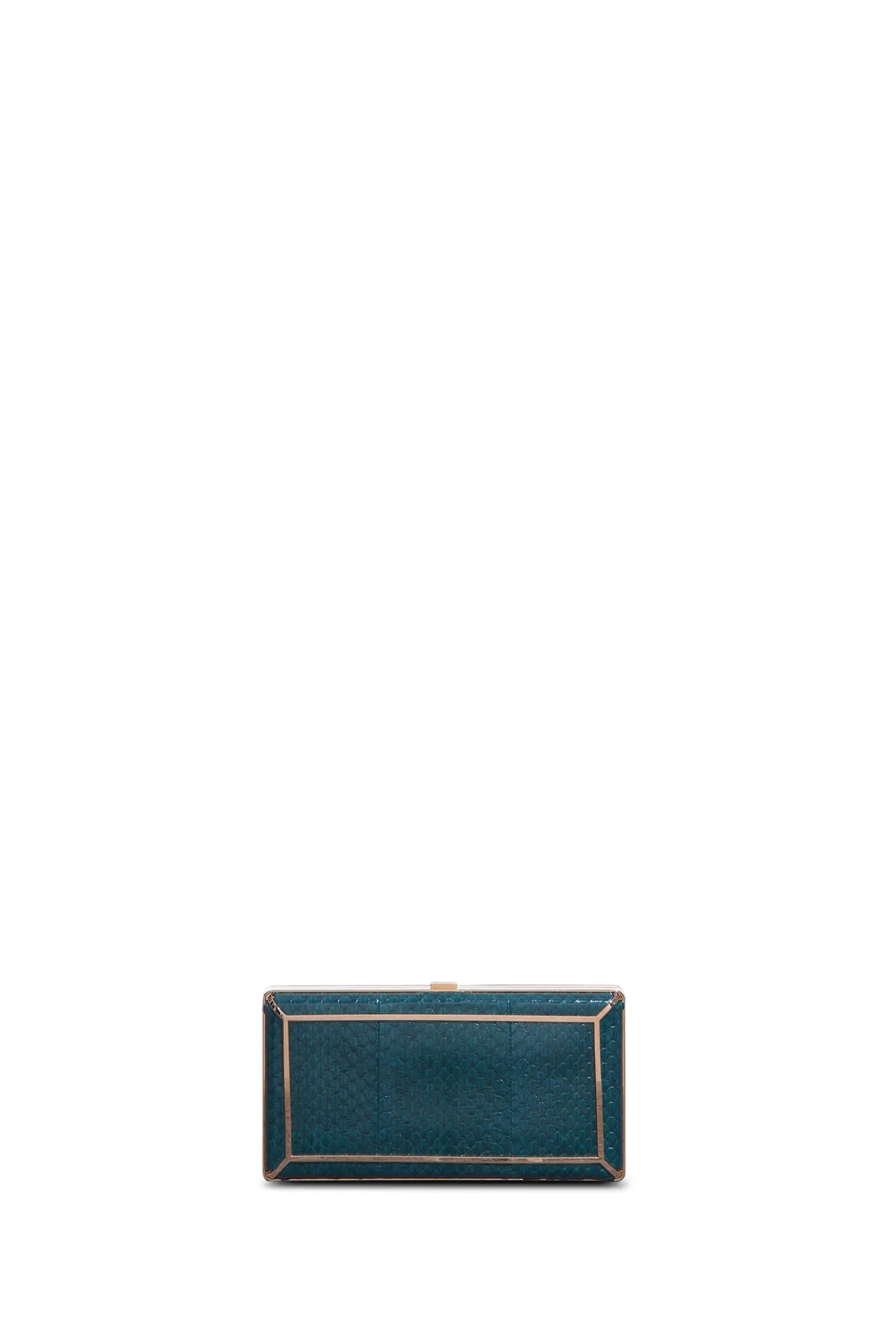 Callas Clutch in Teal Snakeskin