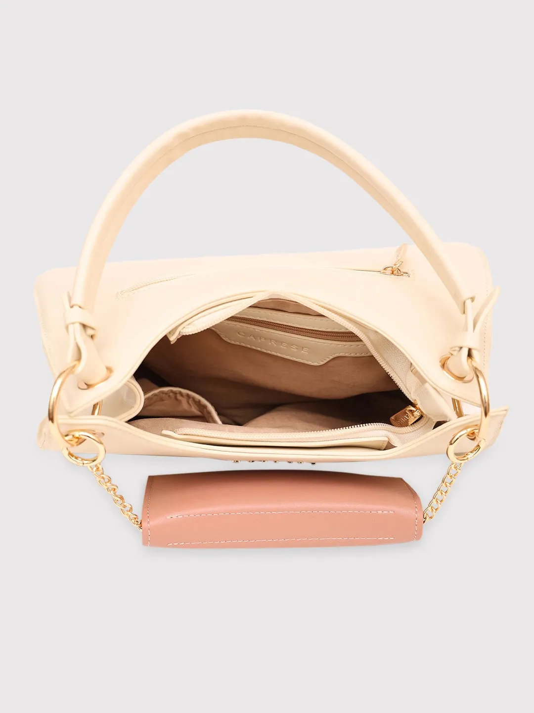 Caprese Capri Satchel Small Beige