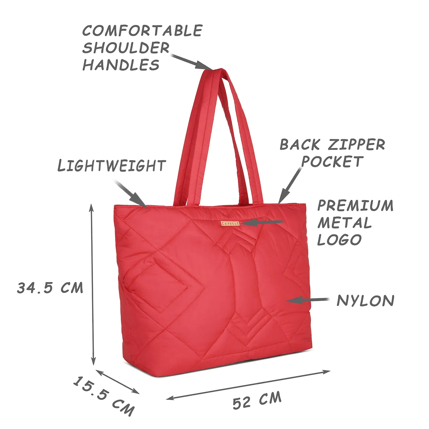 Caprese Clara Tote Large (E) Red