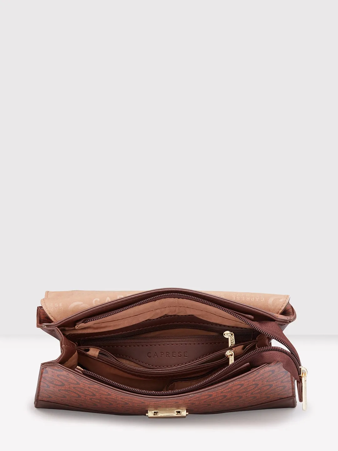 Caprese Cleo Satchel Medium Brown