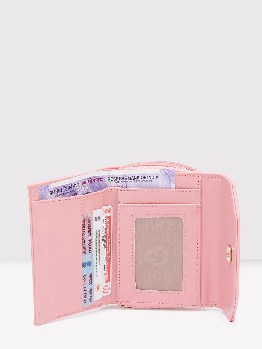 Caprese Cleo Wallet Small Light Pink