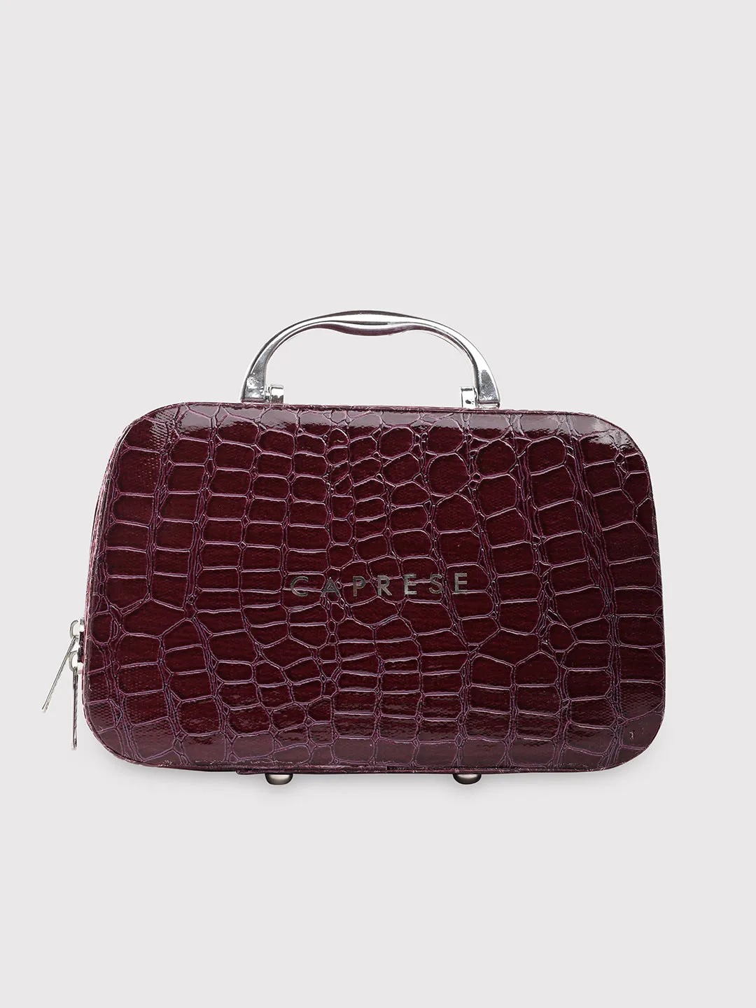 Small Cortney Caprese Vanity Case in Vibrant Purple