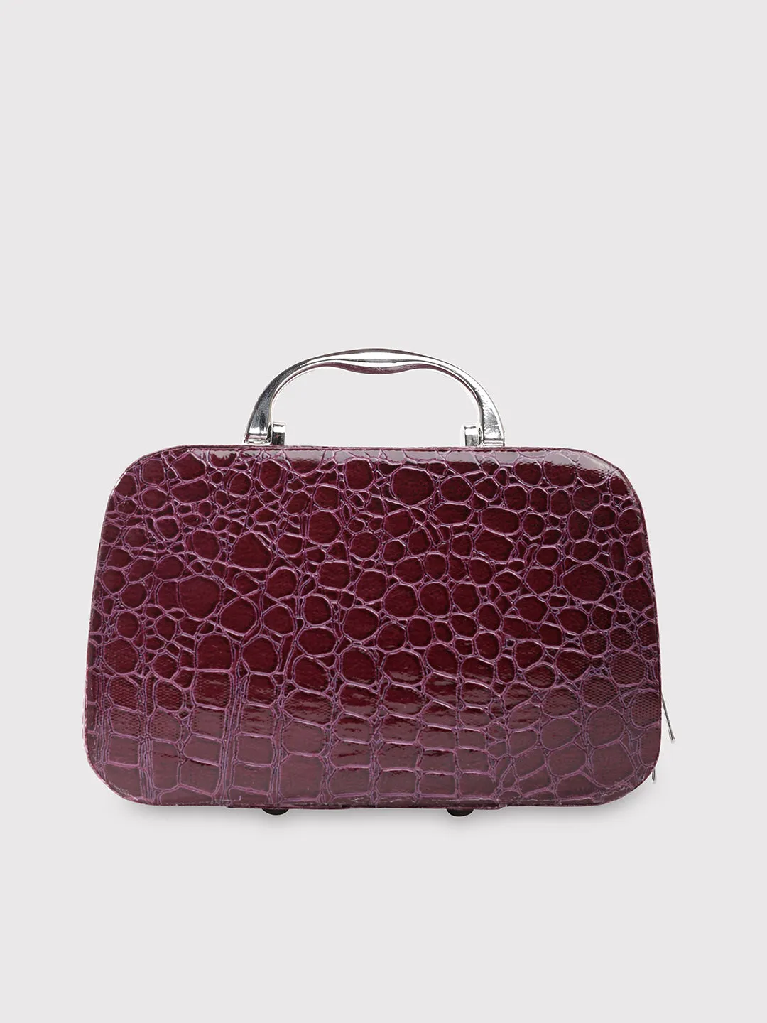 Small Cortney Caprese Vanity Case in Vibrant Purple