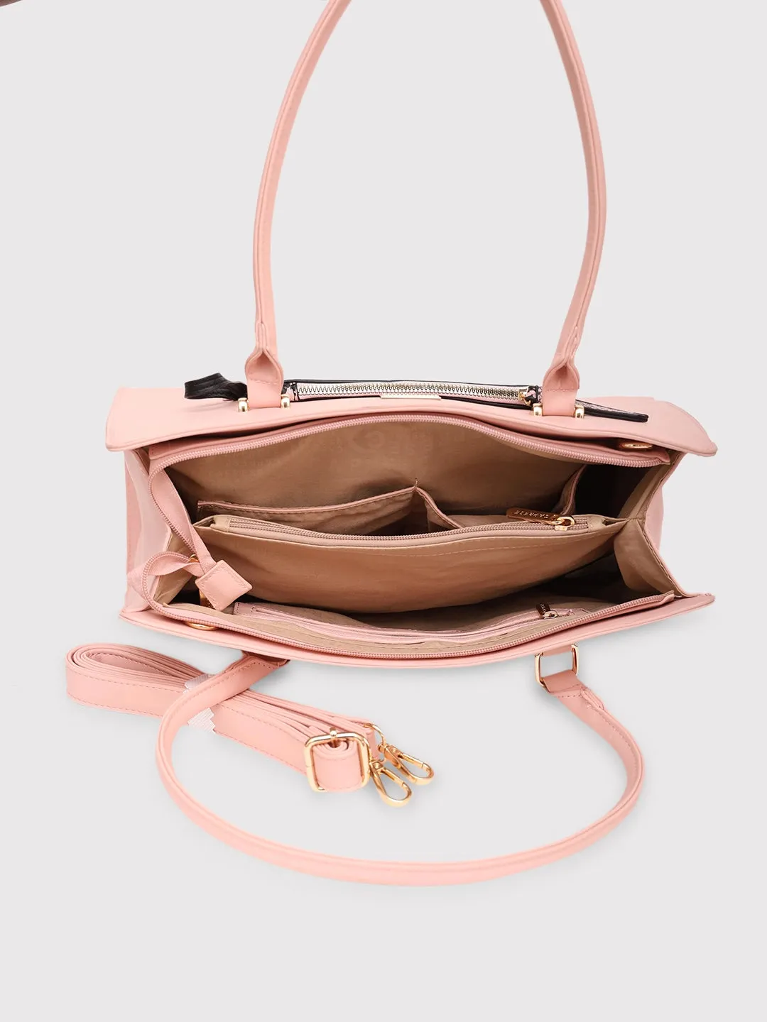 Caprese Ellis Satchel Large Pink