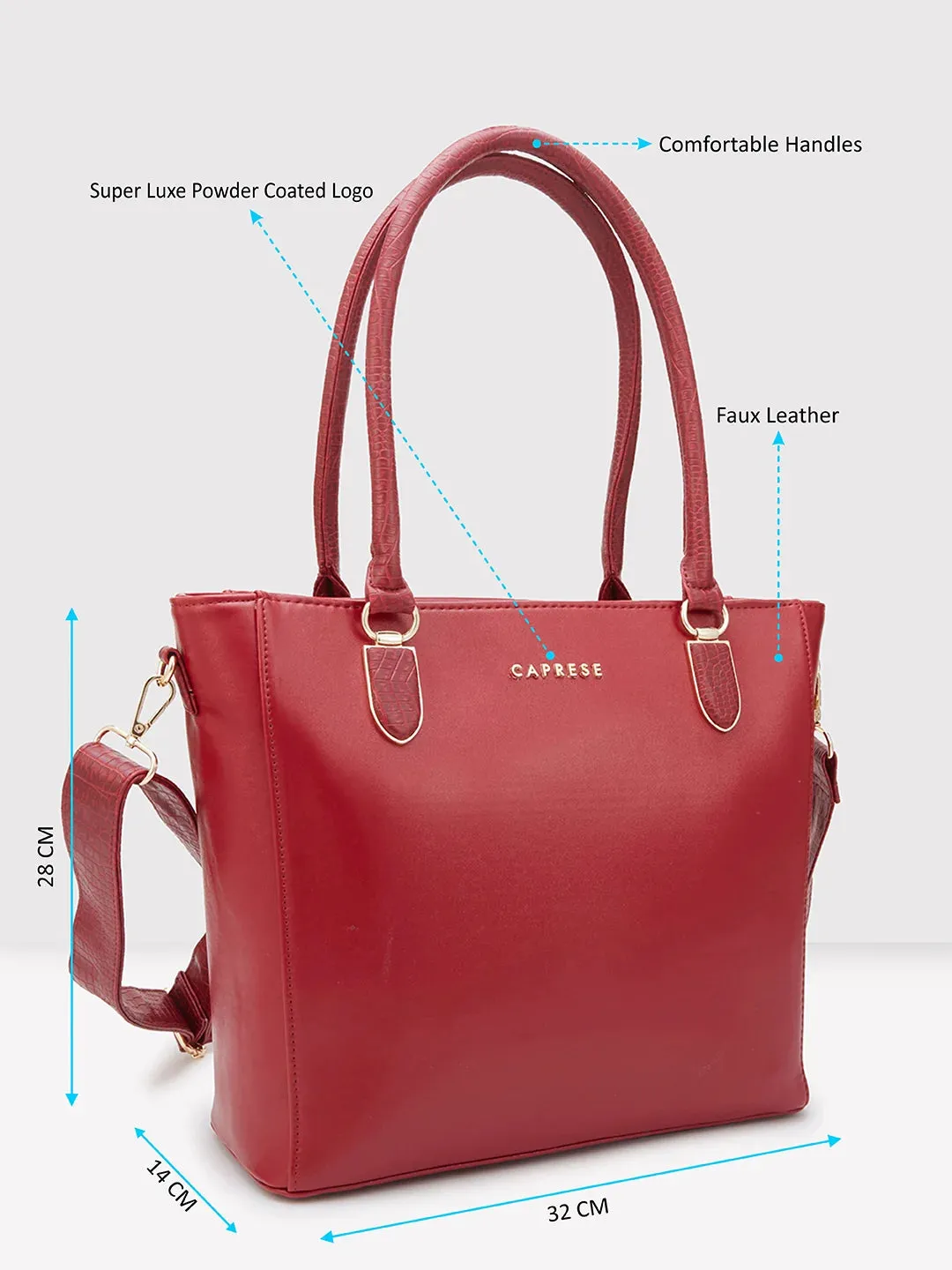 Caprese Esme Tote Large Bordeaux