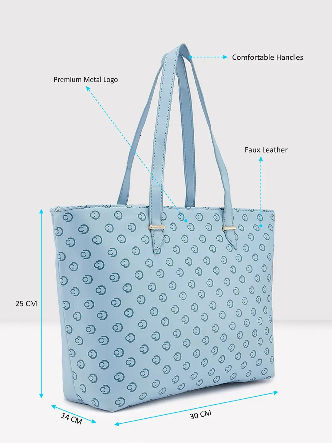 Caprese Freya Tote Large (E) Soft Blue