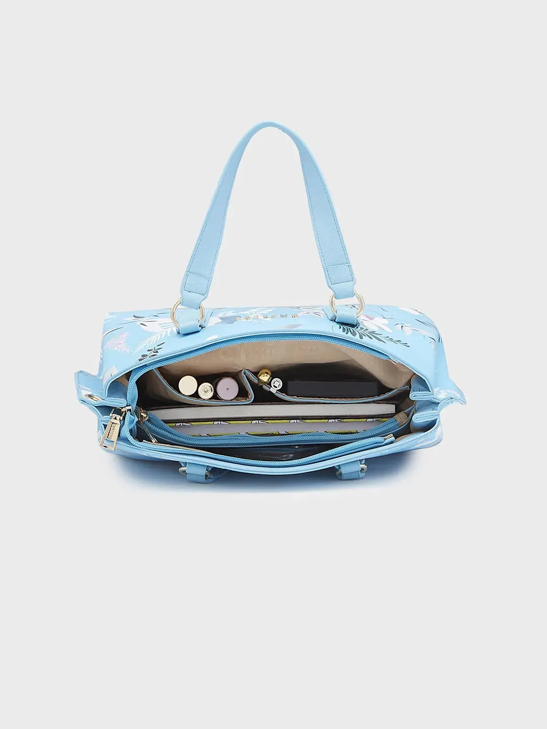 Caprese Gemma Satchel Medium Blue