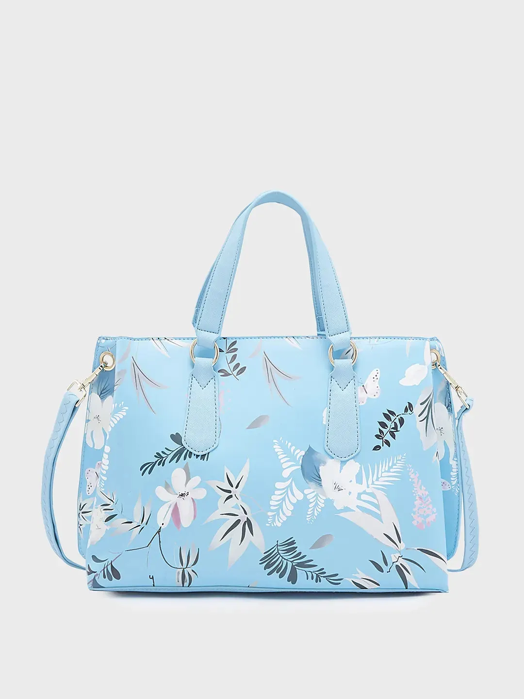 Caprese Gemma Satchel Medium Blue