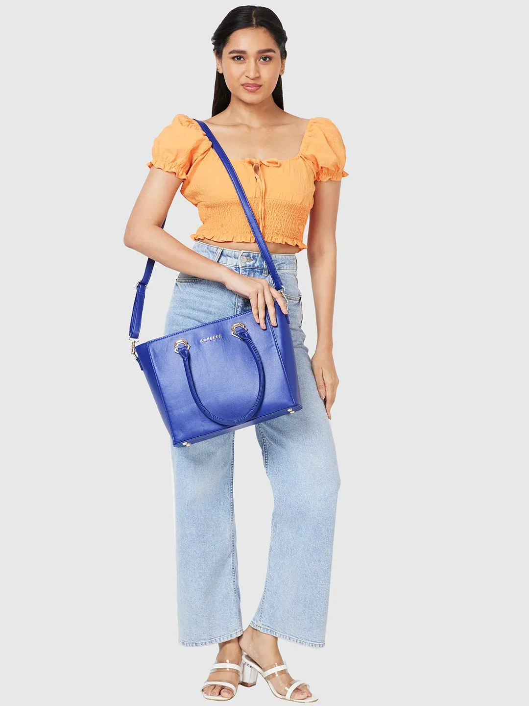 Caprese Lydia Tote Medium Blue