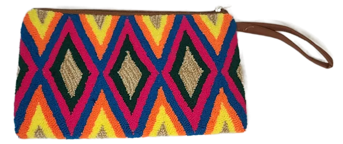 Cecilia Handmade Wayuu Punch-needle Clutch