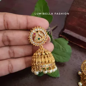 Circle Peacock Style Jhumki Online