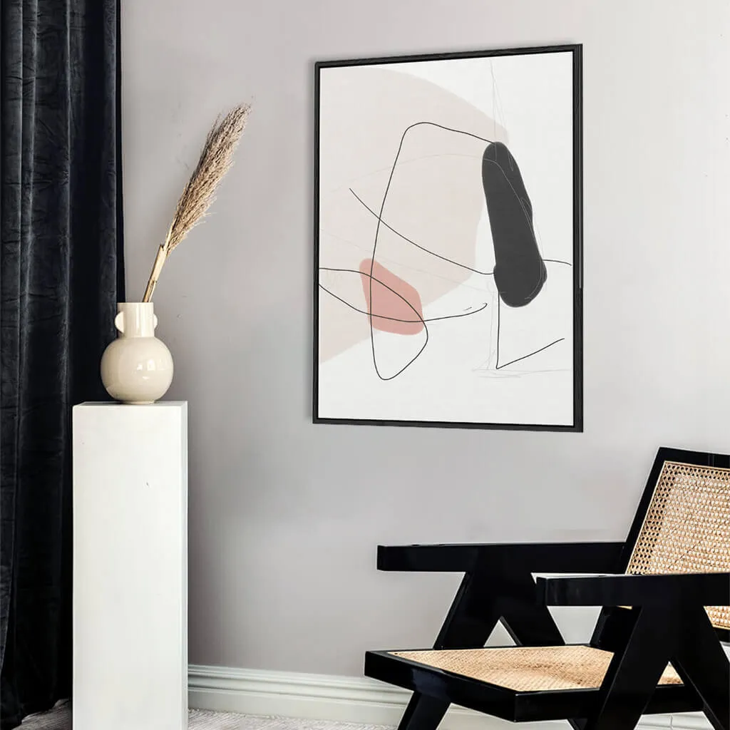 Contemporary Shapes Framed Canvas