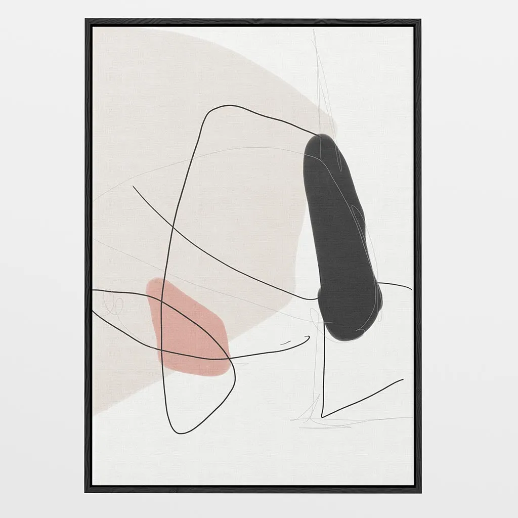 Contemporary Shapes Framed Canvas