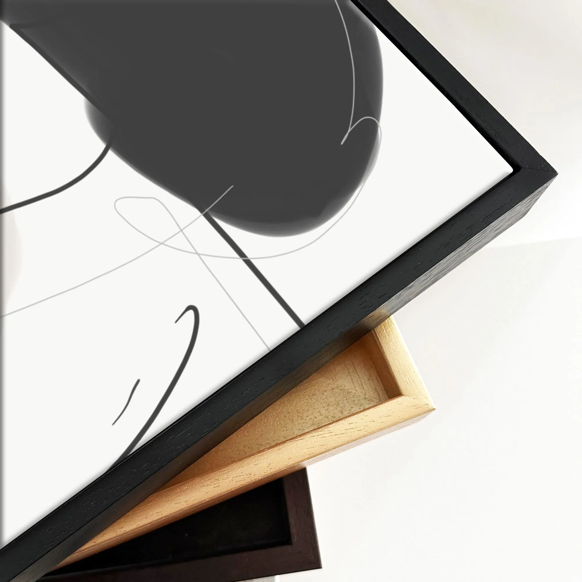 Contemporary Shapes Framed Canvas